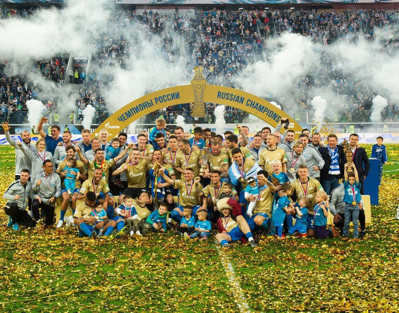 FC Zenit St. Petersburg Crowned Russian Champions, in Pictures