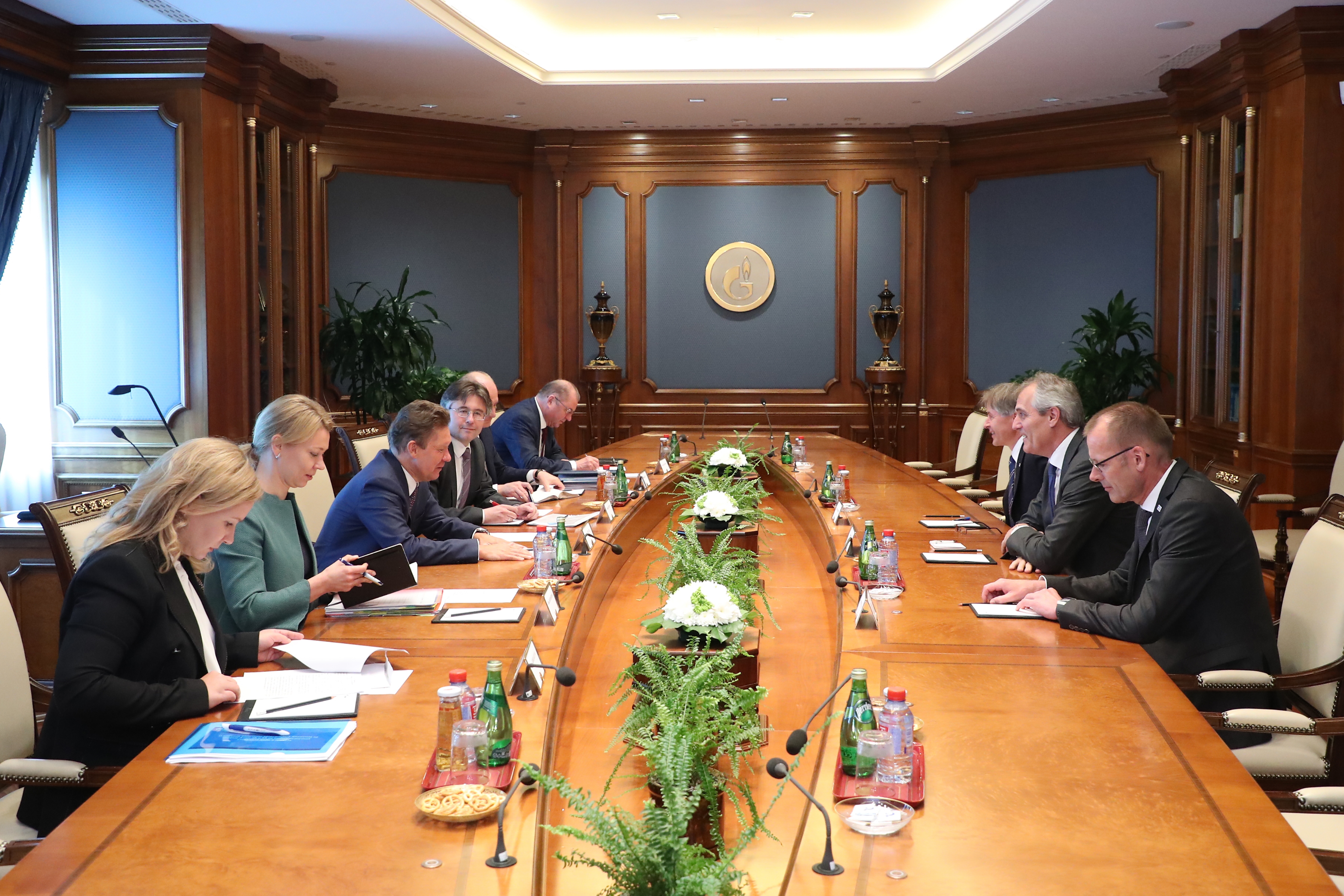 Gazprom and OMV discuss gas supplies and Nord Stream 2