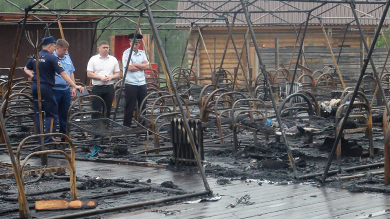 4 Children Killed in Massive Camp Fire in Russia’s Far East