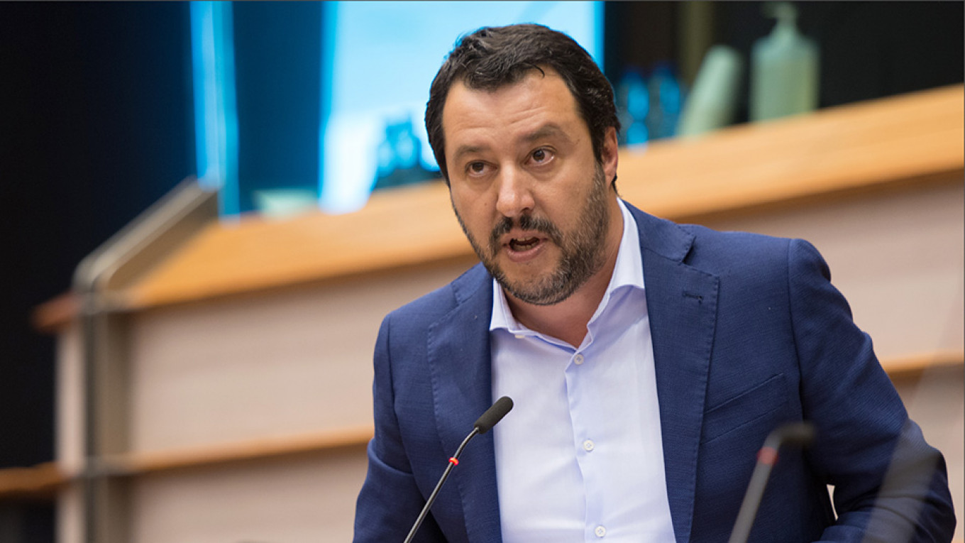Italy’s Salvini Says His League Party Didn’t Take Money From Russia