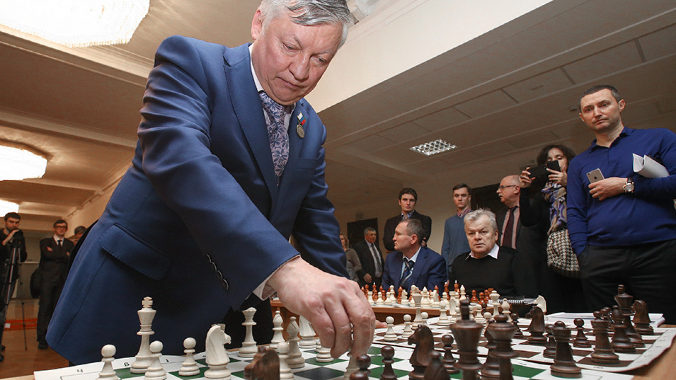 Russian Chess Legend Karpov Unable to Get U.S. Visa, His Friend Says