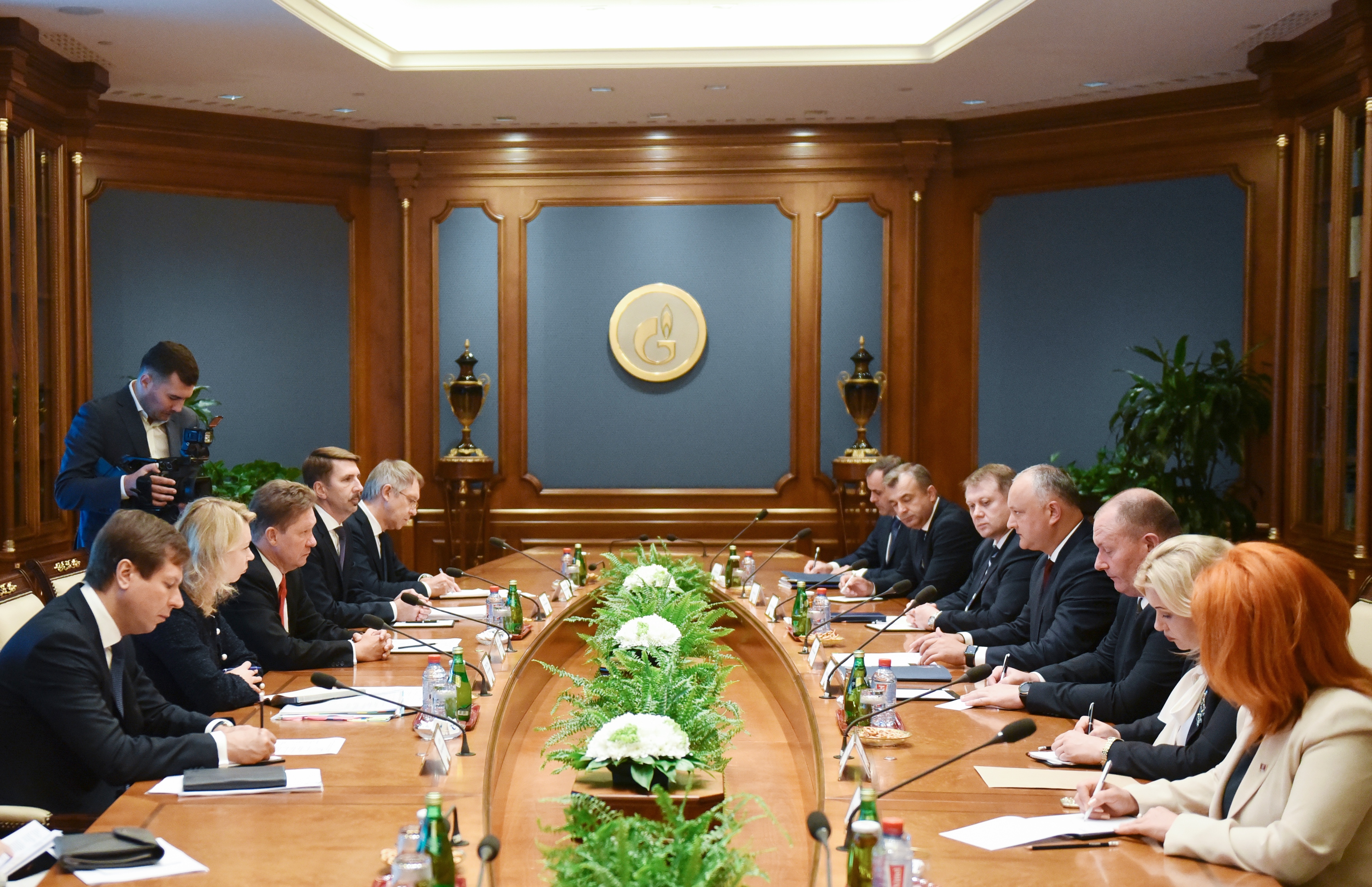 Alexey Miller and Moldova’s President Igor Dodon discuss prospects of cooperation in gas sector