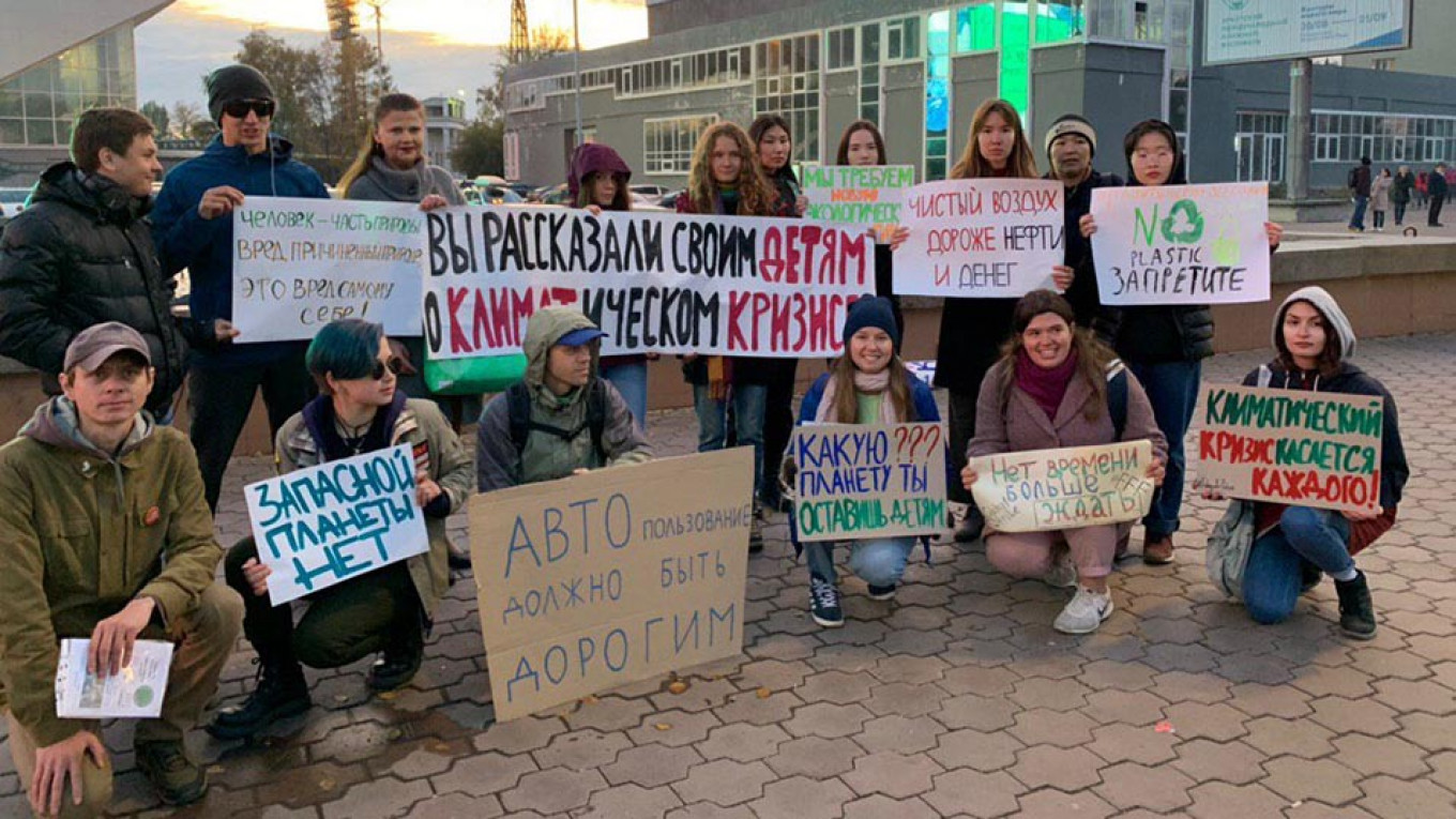 In the Shadow of Strict Protest Laws, Young Russians Build a Climate Movement