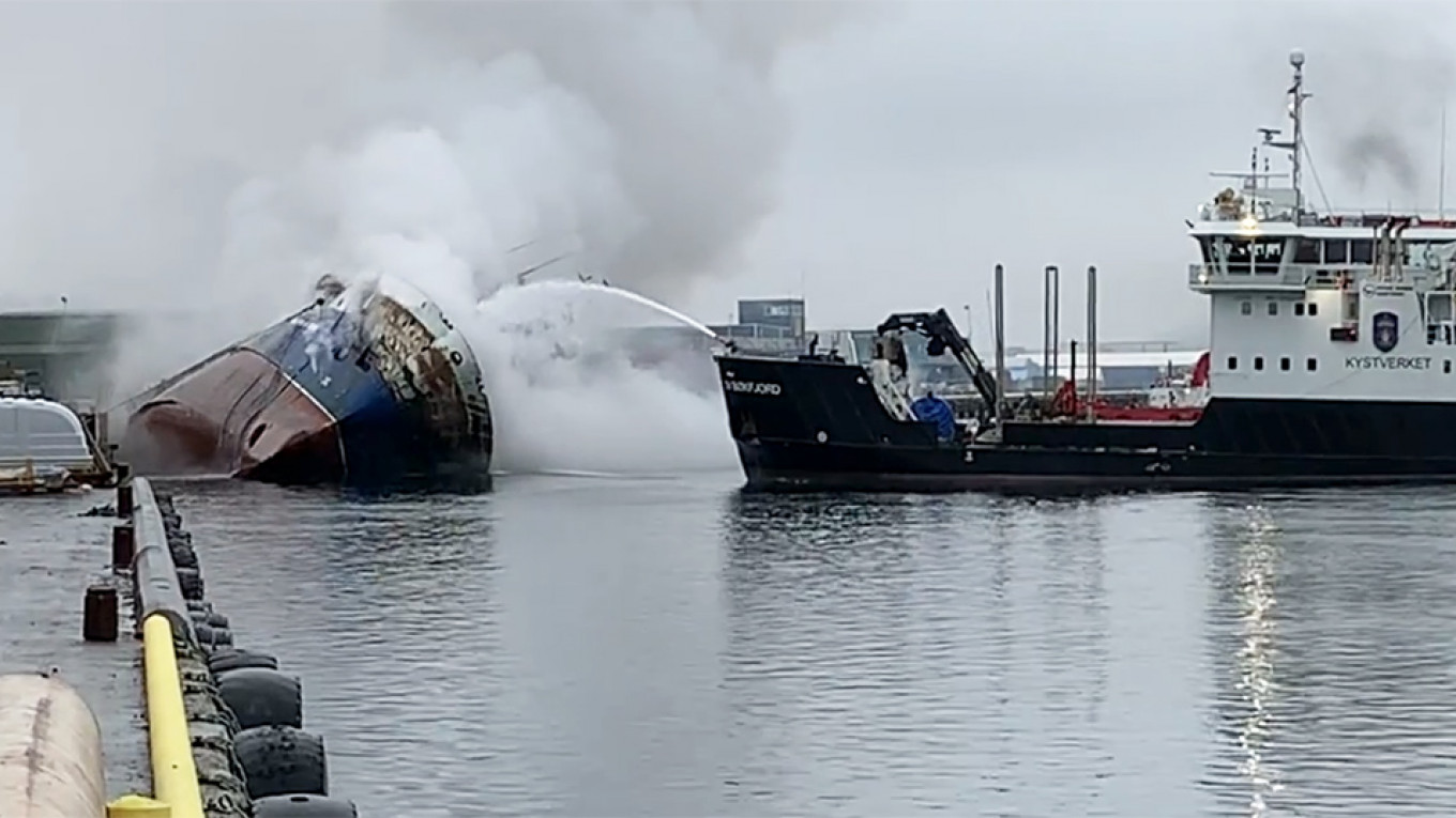 Russian Fishing Boat Sinks After Catching Fire in Norway, Injuries Reported