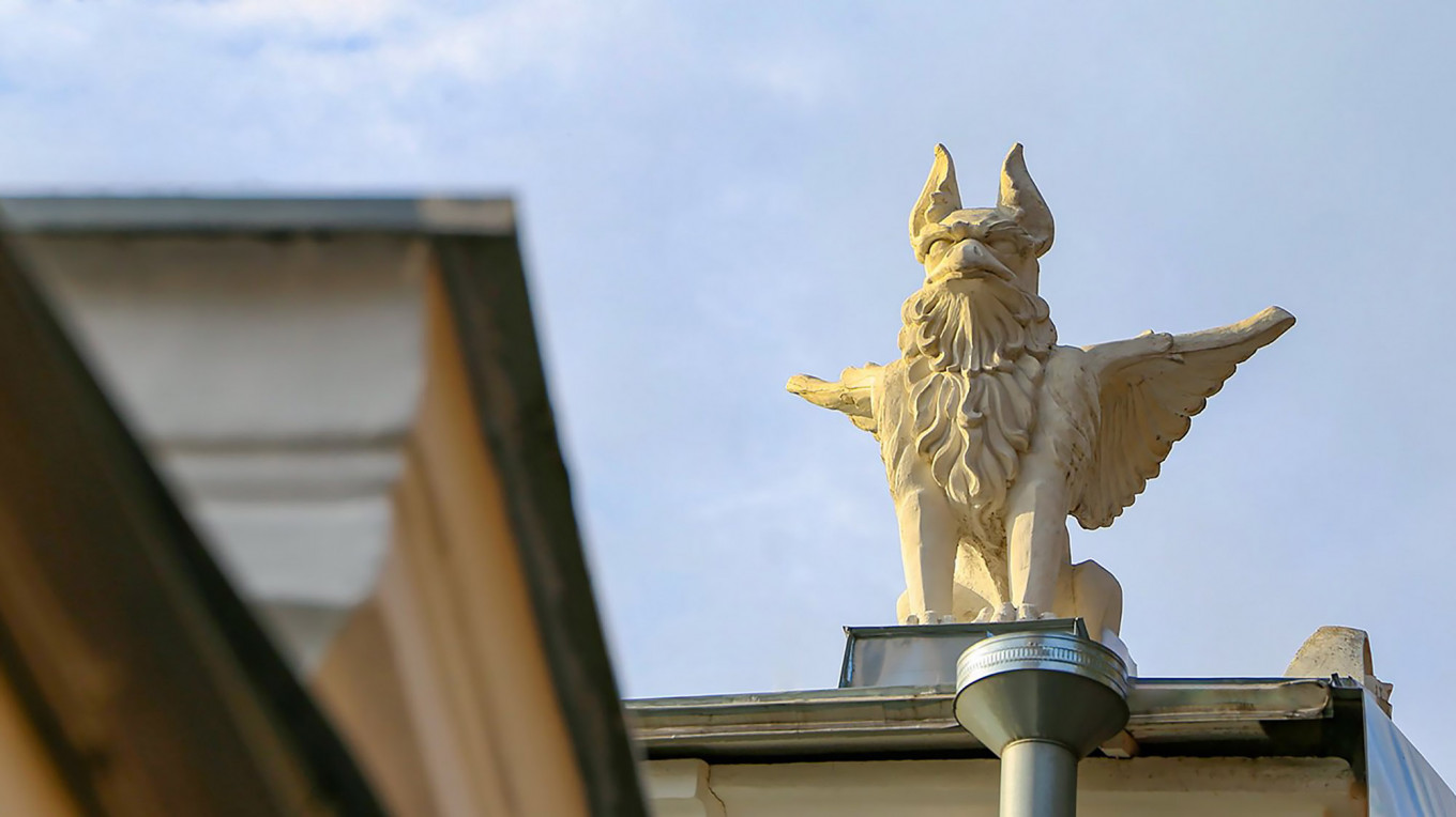 Gargoyles and Griffins on Moscow Buildings