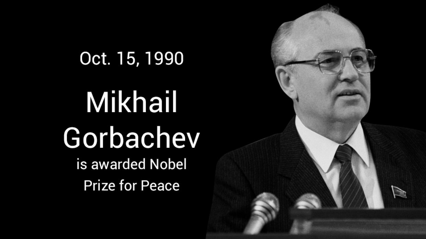 On This Day in 1990 Mikhail Gorbachev Was Awarded the Nobel Peace Prize