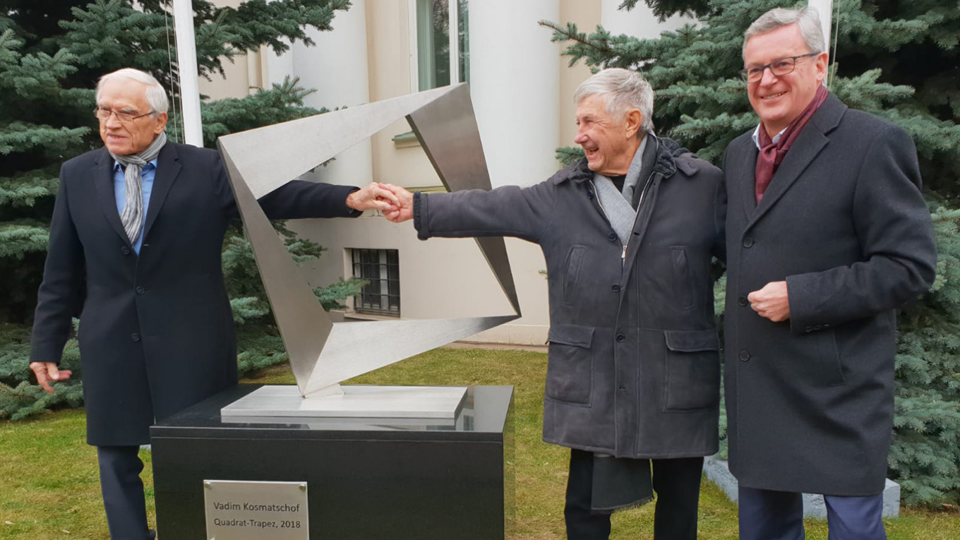 Austrian Embassy Unveils Vadim Kosmatschof Sculpture