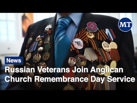 Russian Veterans Join Anglican Church Remembrance Day Service