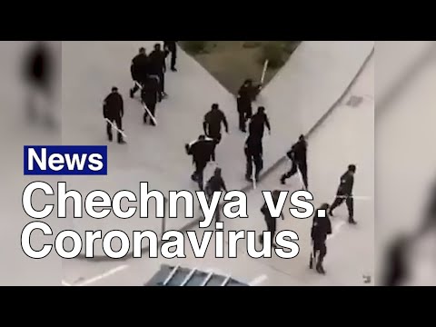 Chechen Police Brandish Pipes in Coronavirus Street Patrols