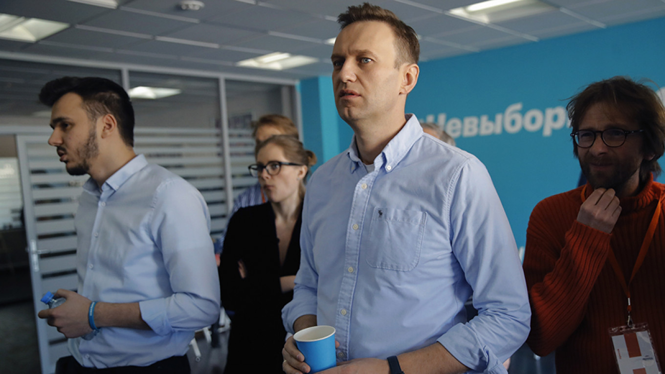 Opposition Leader Navalny Says Bank Accounts Frozen