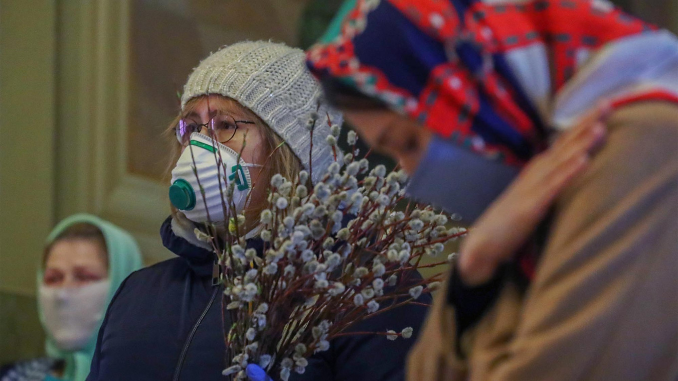 Russia Celebrates Orthodox Palm Sunday Amid Coronavirus Pandemic