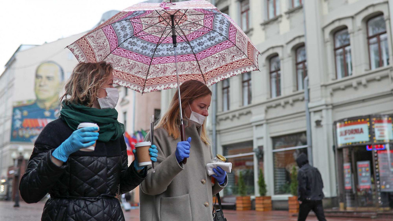 In Photos: Moscow Takes First Post-Coronavirus Steps Outside