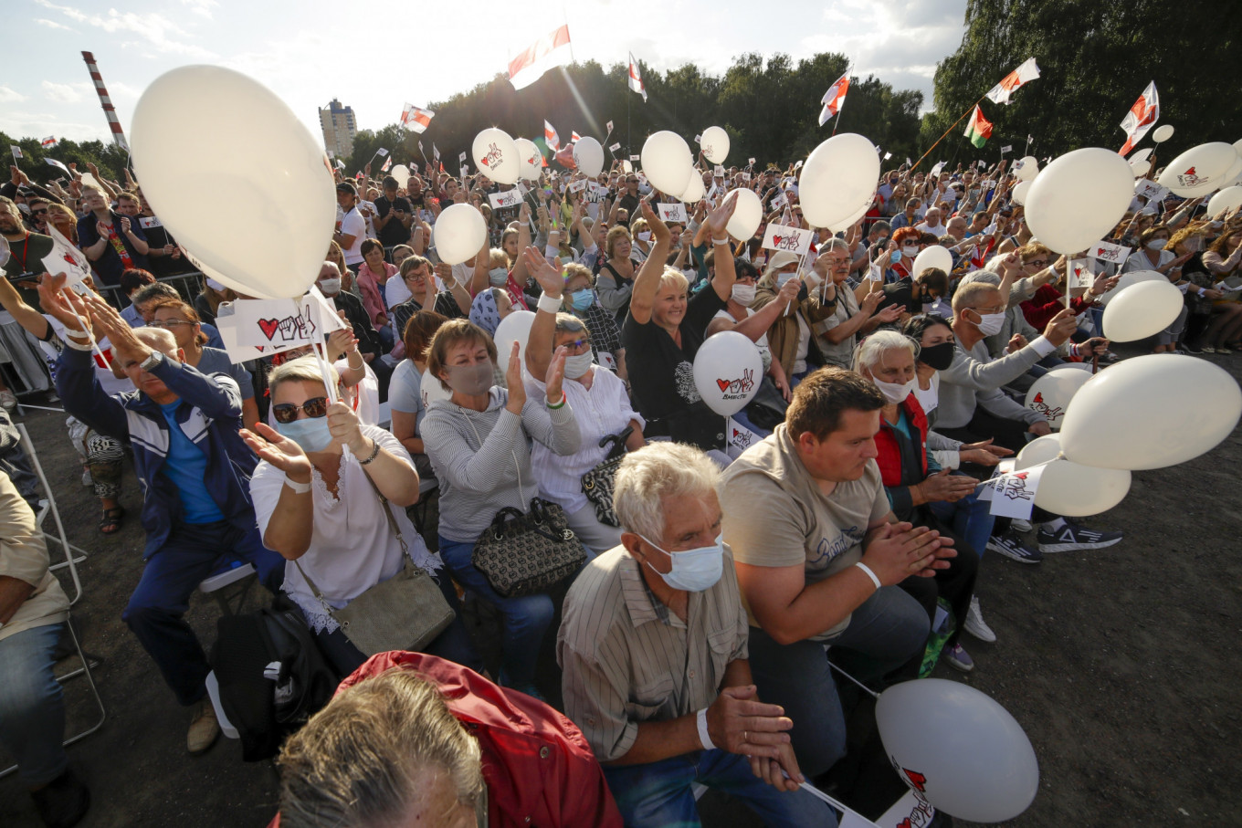 Thousands Rally in Belarus Capital Minsk Despite Crackdown