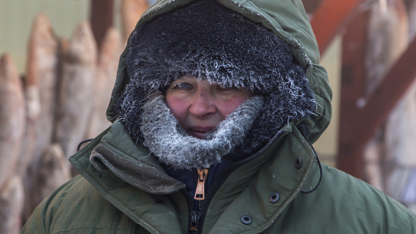 In Photos: Russians Embrace a True Siberian Winter