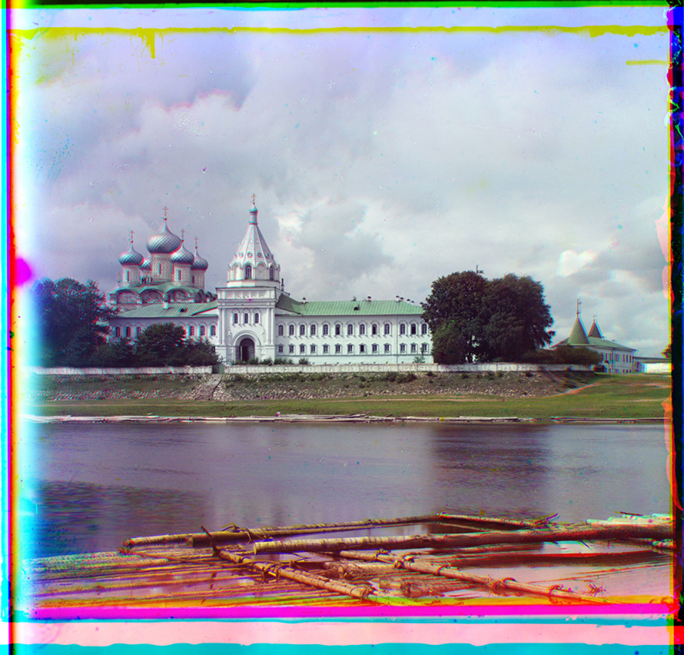  Trinity-Ipatiev Monastery across Kostroma River, Summer 1911. S Prokudin-Gorsky 21304 