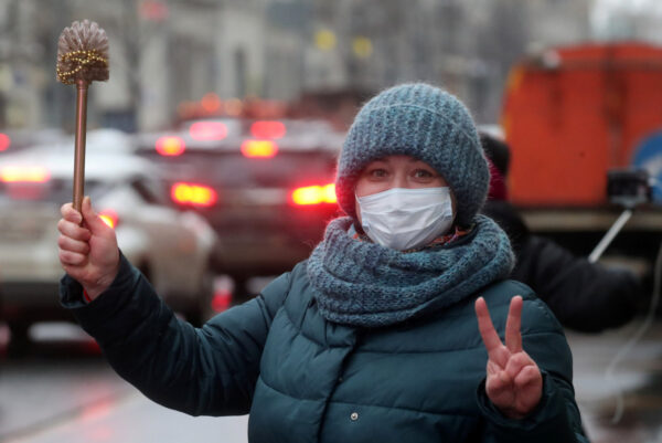 Toilet Brushes and Blue Pants: Symbols of Russia’s Protests