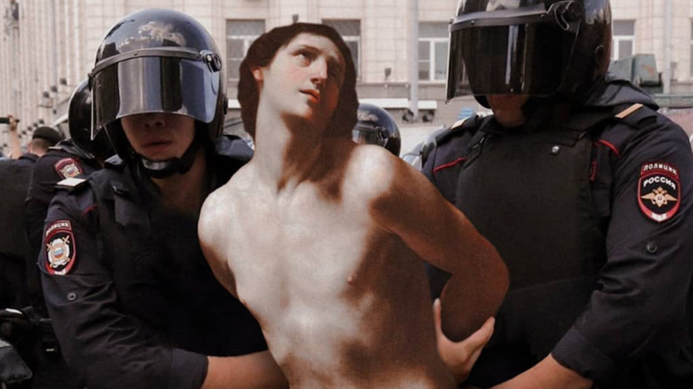 Russian Artist Mixes Renaissance Beauty With Moscow’s Gritty Reality