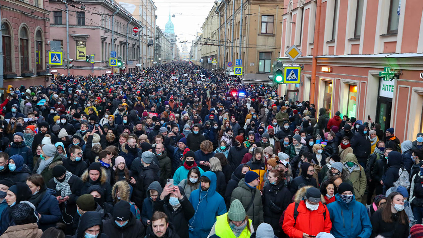 Russia’s Internal Navalny Protest Estimates Higher Than Acknowledged – Meduza