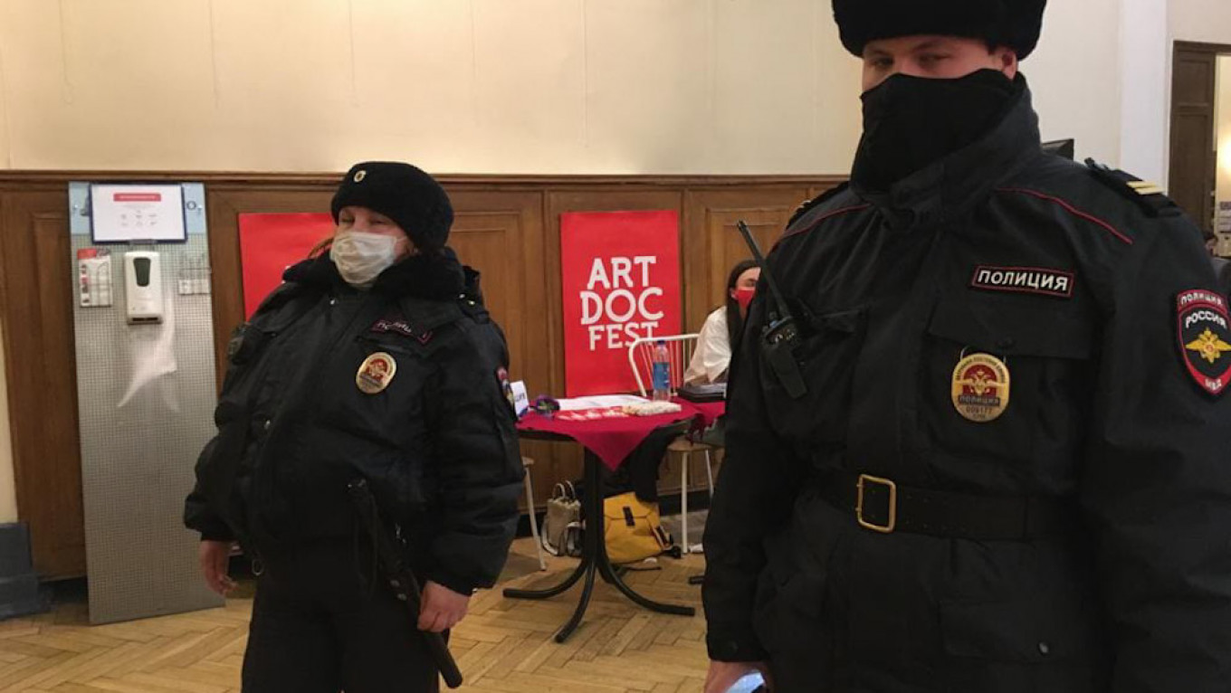 Far-Right Activists Disrupt Artdocfest Film Festival