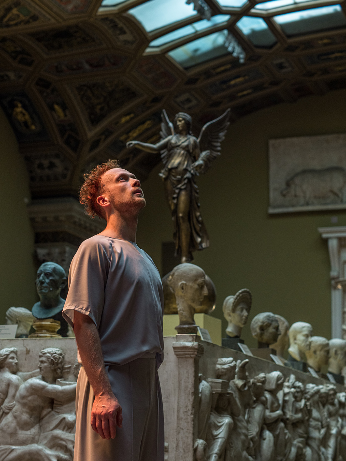  Dancer Ivan Sachkov in the Ancient Rome hall, choreographed by Andrei Korolenko. Julia Kuzkina 