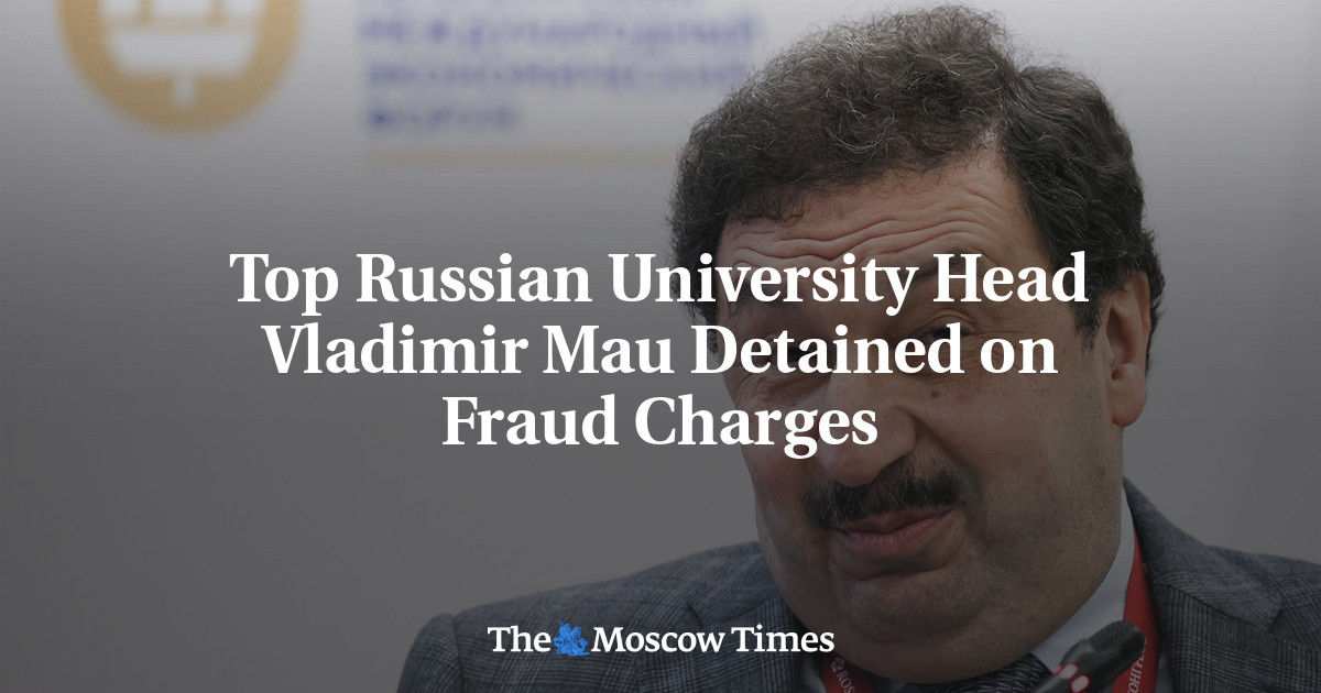 Top Russian University Head Vladimir Mau Detained on Fraud Charges
