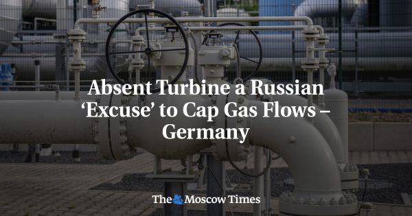Absent Turbine a Russian ‘Excuse’ to Cap Gas Flows – Germany