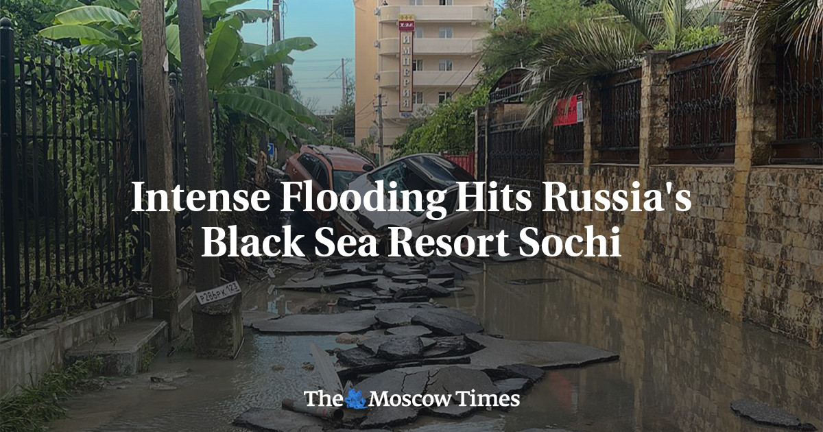 Intense Flooding Hits Russia’s Black Sea Resort Sochi