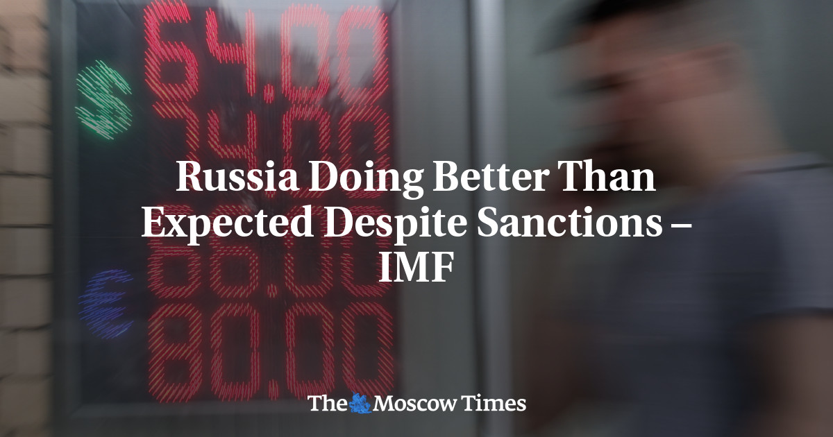 Russia Doing Better Than Expected Despite Sanctions – IMF
