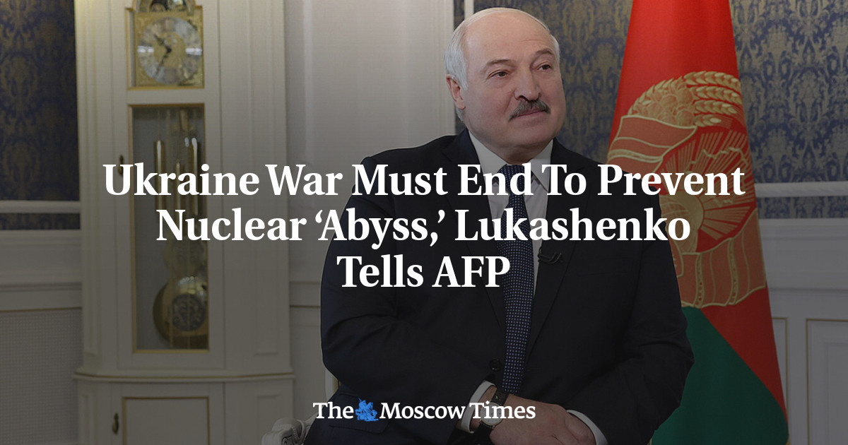 Ukraine War Must End To Prevent Nuclear ‘Abyss,’ Lukashenko Tells AFP