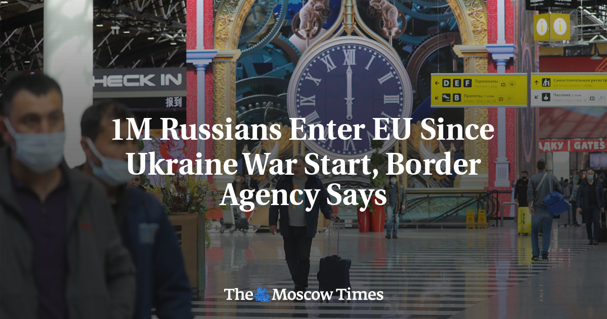 1M Russians Enter EU Since Ukraine War Start, Border Agency Says