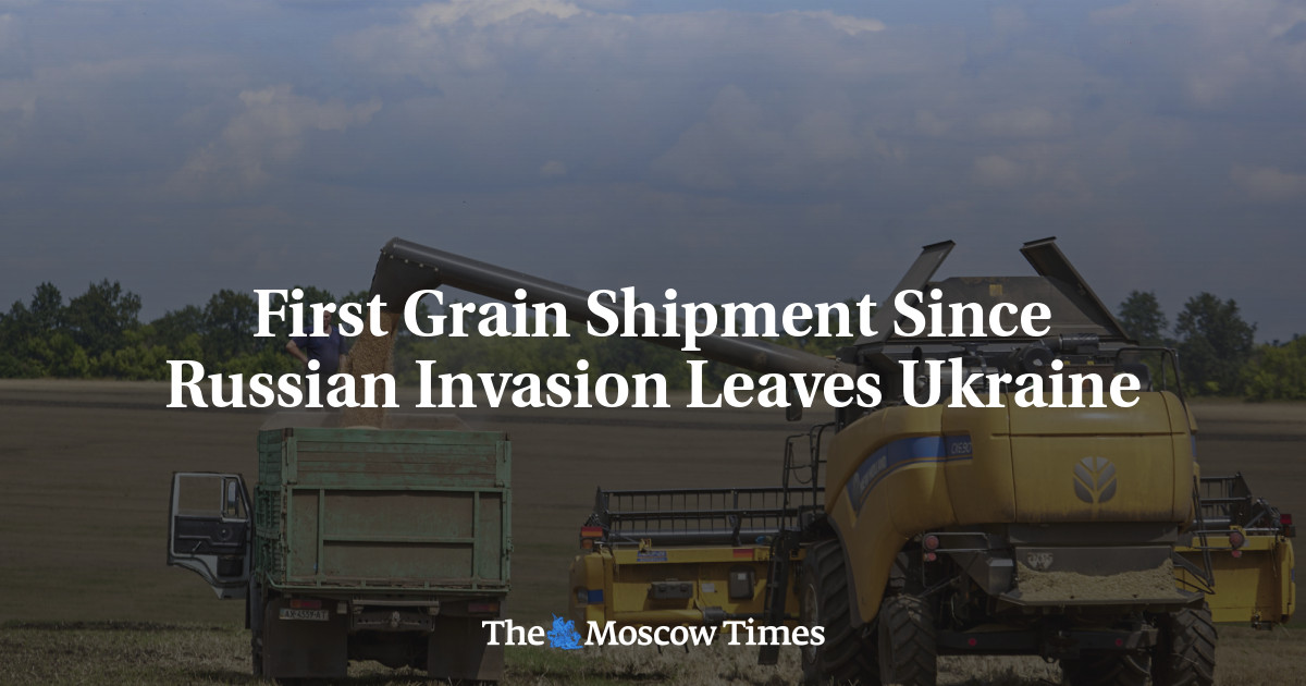 First Grain Shipment Since Russian Invasion Leaves Ukraine
