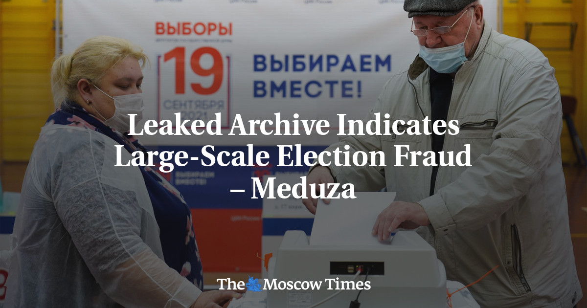 Leaked Archive Indicates Large-Scale Election Fraud – Meduza