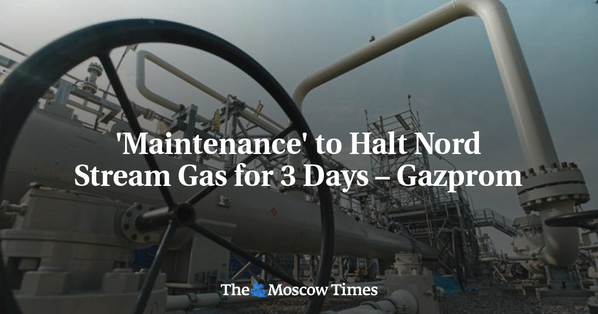 ‘Maintenance’ to Halt Nord Stream Gas for 3 Days – Gazprom
