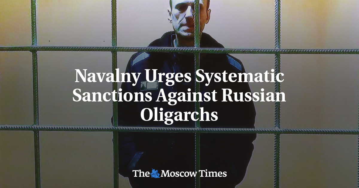 Navalny Urges Systematic Sanctions Against Russian Oligarchs