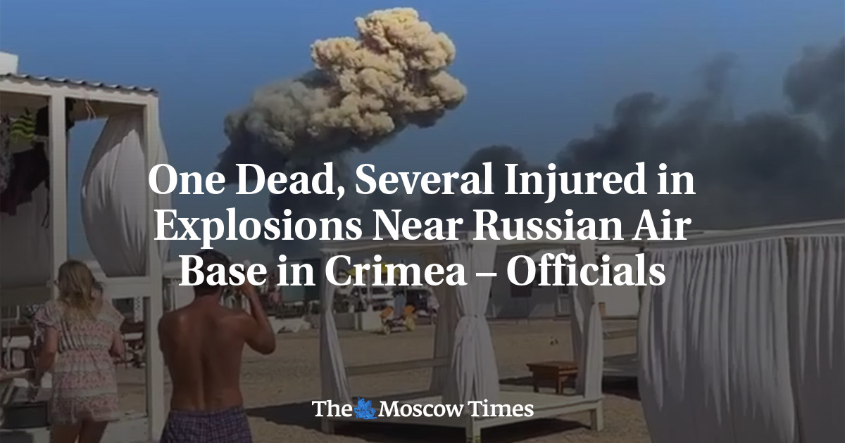 One Dead, Several Injured in Explosions Near Russian Air Base in Crimea – Officials