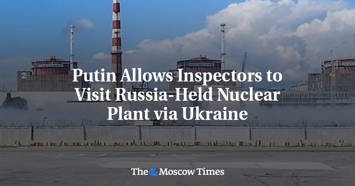 Putin Allows Inspectors to Visit Russia-Held Nuclear Plant via Ukraine