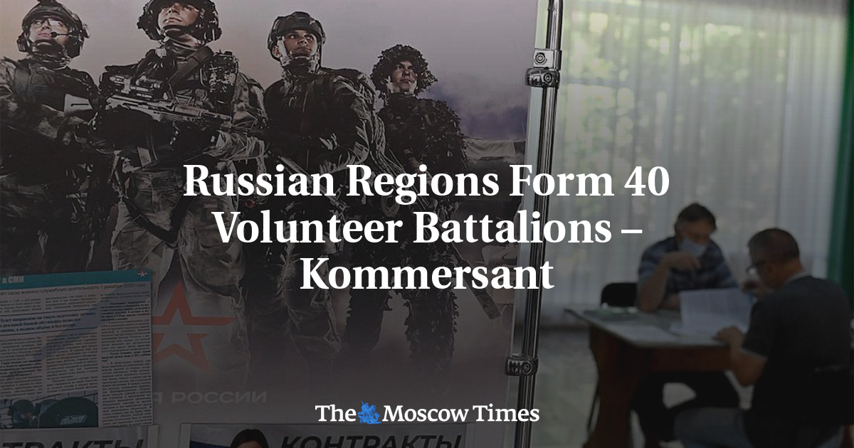 Russian Regions Form 40 Volunteer Battalions – Kommersant