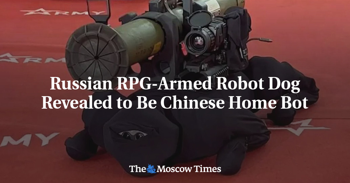 Russian RPG-Armed Robot Dog Revealed to Be Chinese Home Bot