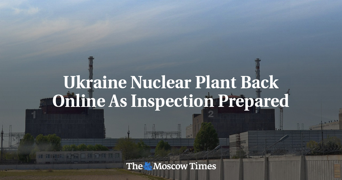 Ukraine Nuclear Plant Back Online As Inspection Prepared