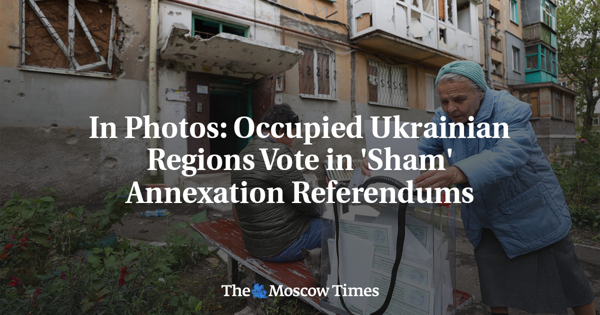 In Photos: Occupied Ukrainian Regions Vote in ‘Sham’ Annexation Referendums