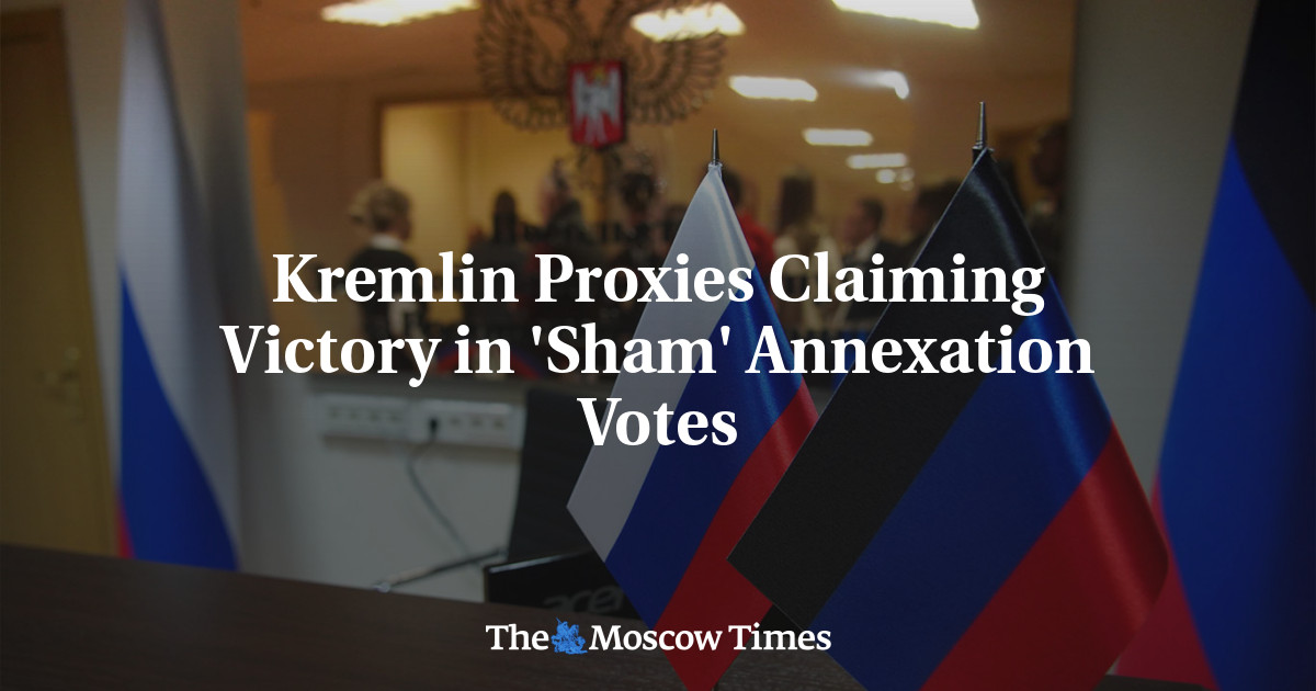 Kremlin Proxies Claiming Victory in ‘Sham’ Annexation Votes