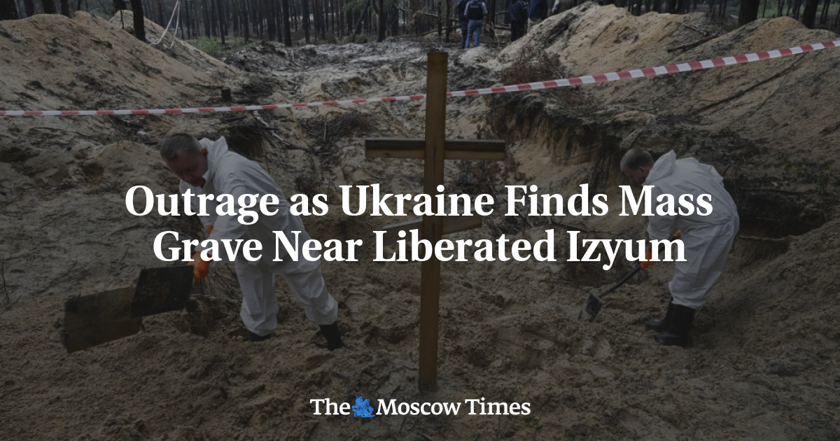 Outrage as Ukraine Finds Mass Grave Near Liberated Izyum