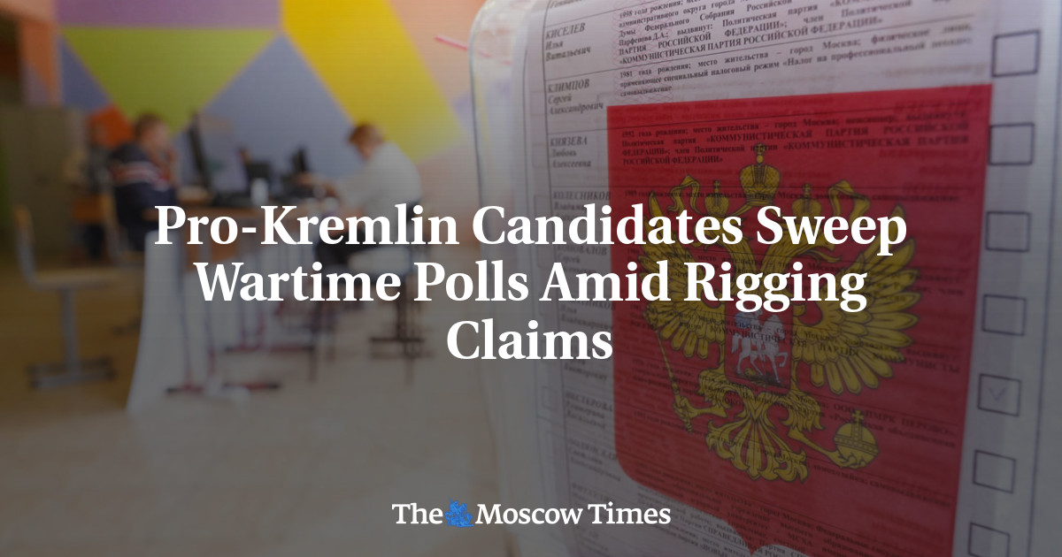 Pro-Kremlin Candidates Sweep Wartime Polls Amid Rigging Claims