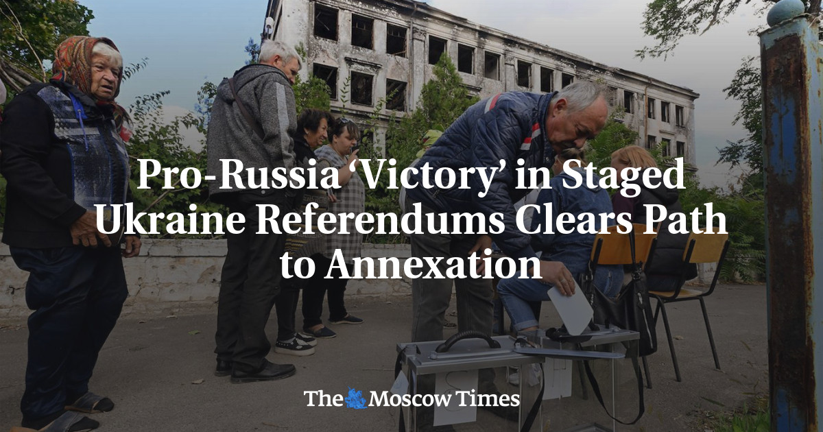 Pro-Russia ‘Victory’ in Staged Ukraine Referendums Clears Path to Annexation