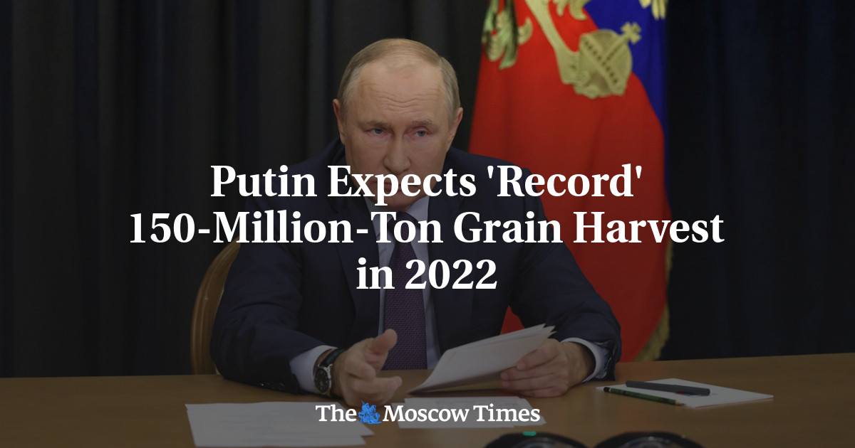 Putin Expects ‘Record’ 150-Million-Ton Grain Harvest in 2022