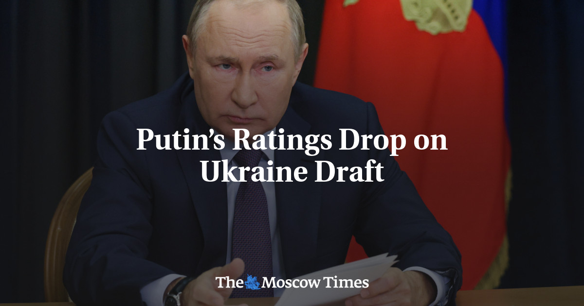 Putin’s Ratings Drop on Ukraine Draft