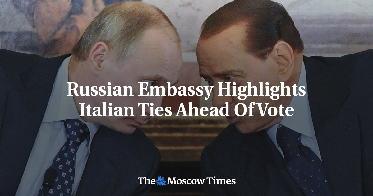 Russian Embassy Highlights Italian Ties Ahead Of Vote