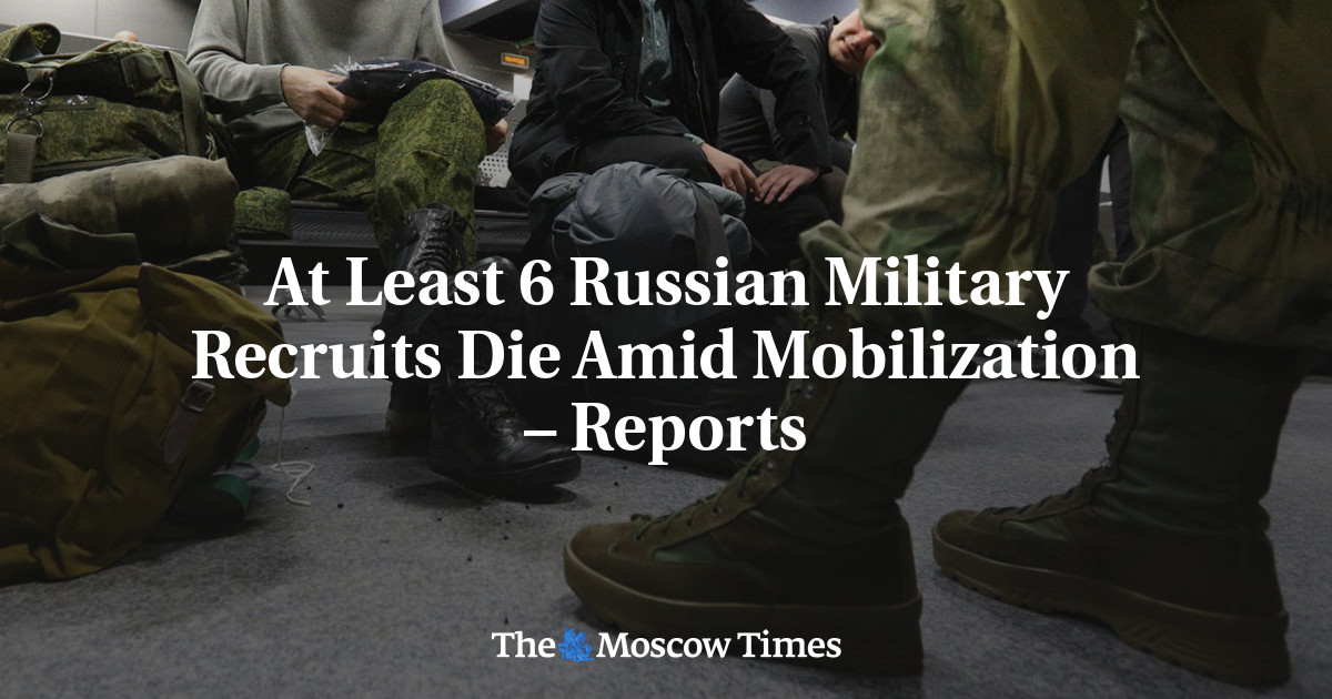 At Least 6 Russian Military Recruits Die Amid Mobilization – Reports