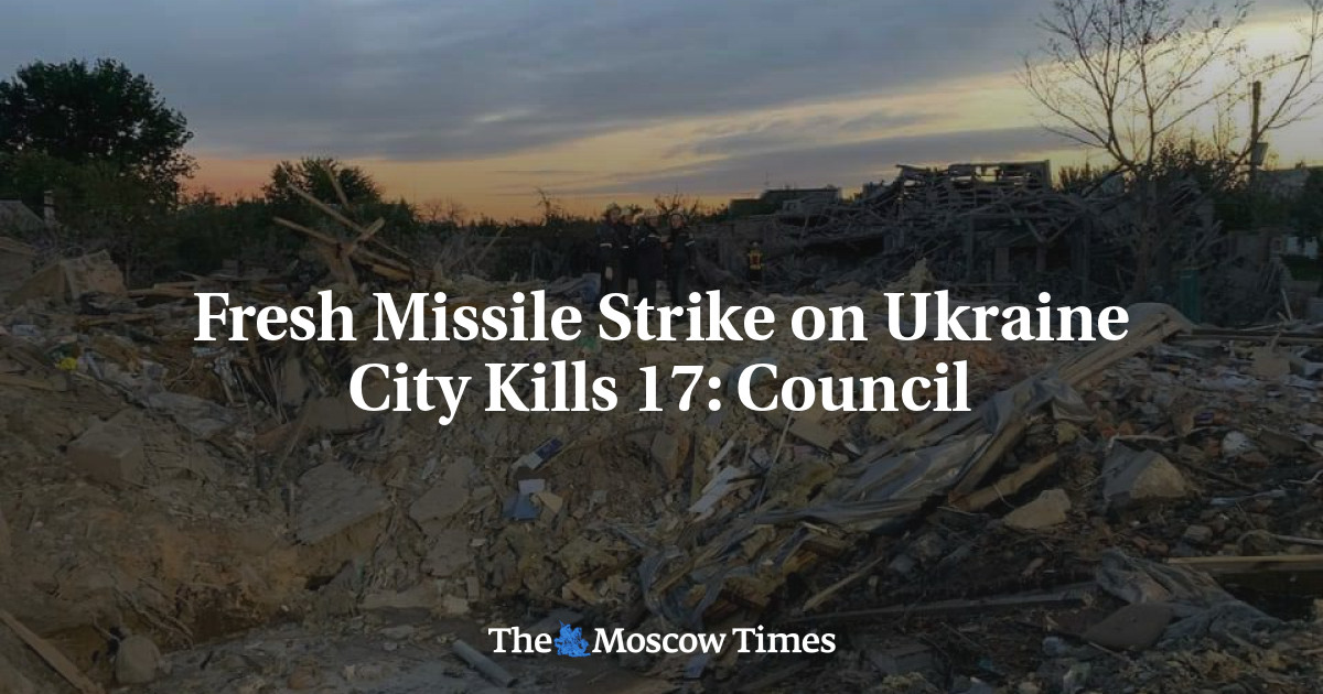 Fresh Missile Strike on Ukraine City Kills 17: Council