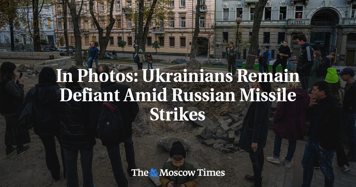 In Photos: Ukrainians Remain Defiant Amid Russian Missile Strikes